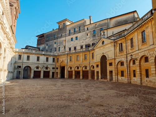 fortress wall in the city of Mantova, Italy