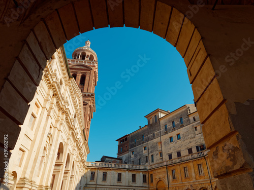 fortress wall in the city of Mantova, Italy