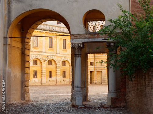 fortress wall in the city of Mantova, Italy