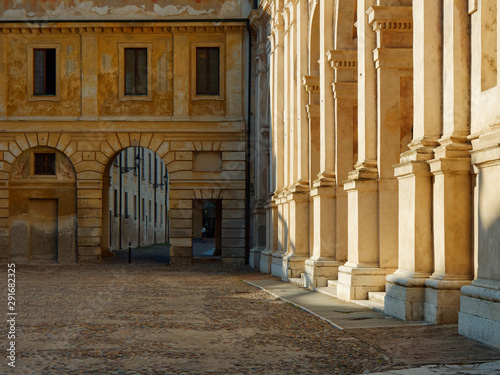 fortress wall in the city of Mantova, Italy