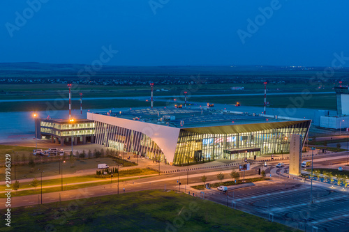 Saratov, Russia - August 20, 2019: Gagarin International Airport