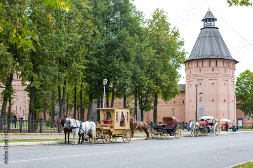 bicycle in the city suzdal