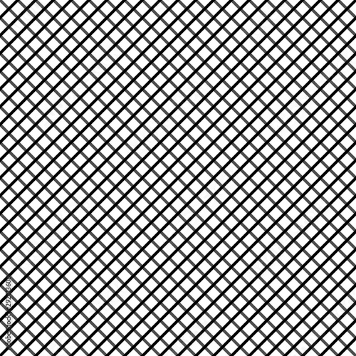 Seamless black grille.Rhombus grille isolated on white background