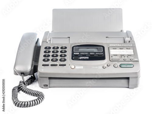 Old office fax machine