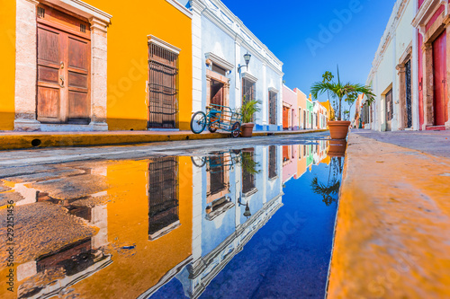 Campeche, Mexico. Street in the Old Town