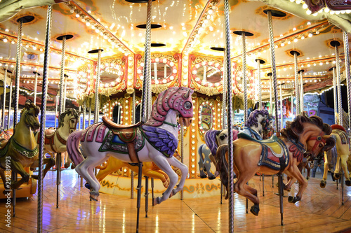 A Classic Carousel in a Fair 2