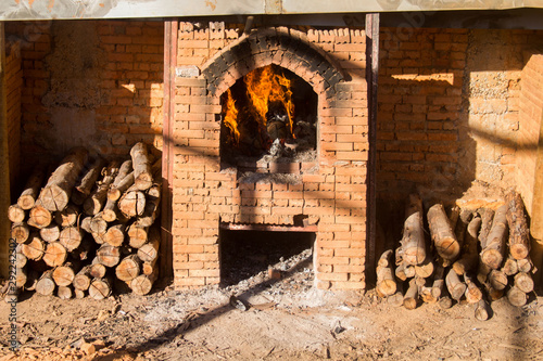 industry, building, colors, manufacturing, brazil, facilities, background, outdoor, material, warm, interior, temperature, bricks, production, hot, fireplace, handicraft, firewood, stove, wood, burn, 