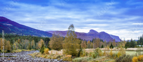 Masyw górski w okolicach Hemsedal w regionie, gminie Buskerud w Norwegii