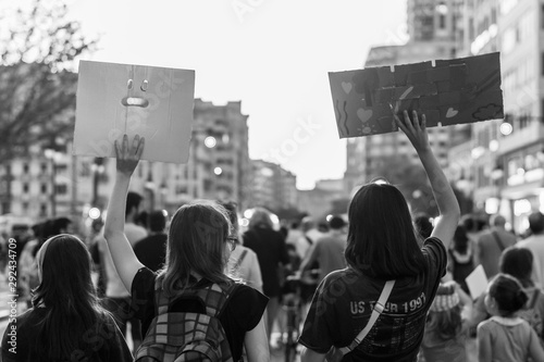 Young activists march against climate change