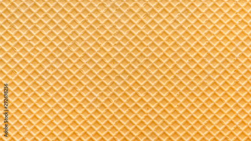 empty golden wafer texture, background for your design, panorama