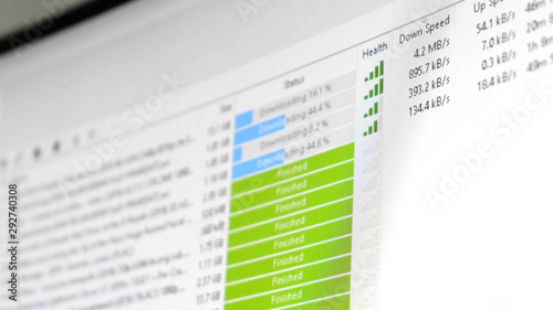 torrent download speed - software client is downloading multiple files