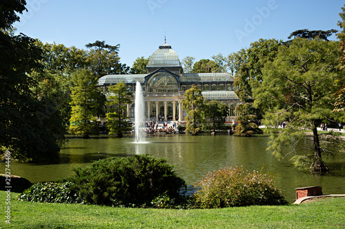 Palacio de Cristal en los jardines del Buen Retiro, Madrid.