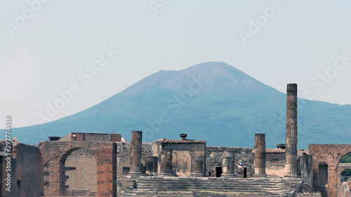 Ruins of the Ancient town of Pompeii in Italy
