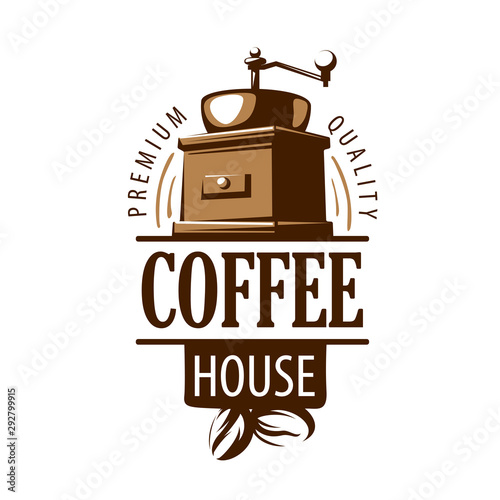 Coffee logo. Vector illustration on white background
