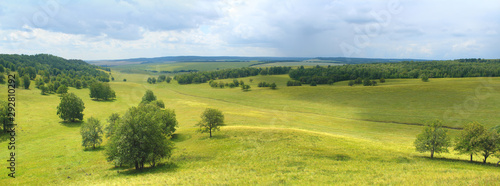 panorama of the hills landscape