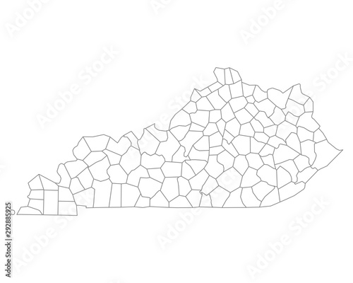Karte von Kentucky