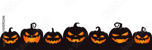 halloween pumpkin on white background
