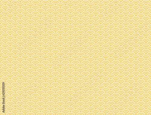 yellow wave seamless pattern background