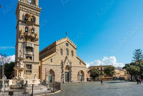 MESSINA, ITALY- January 20, 2019: Messina Cathedral is a Roman Catholic cathedral located in Messina, Italy