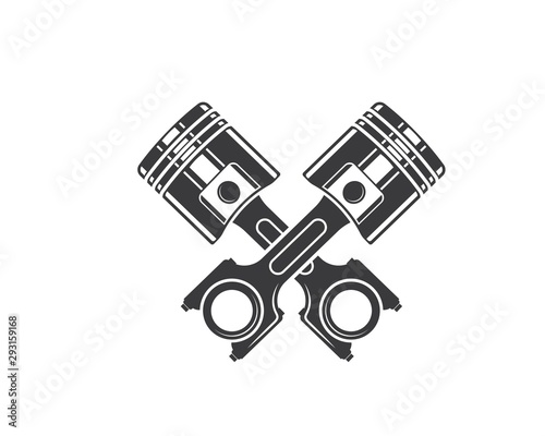 piston vector icon illustration design