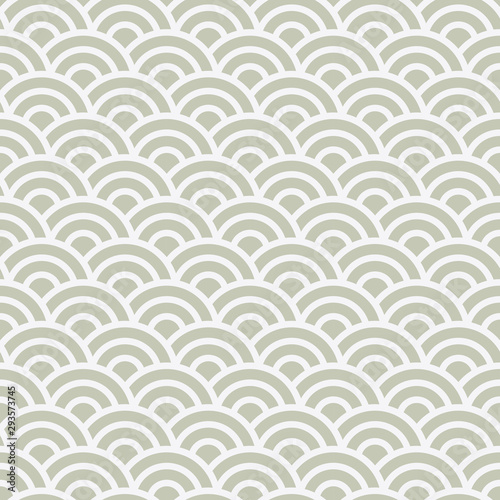 Japanese seamless water wave pattern vector background