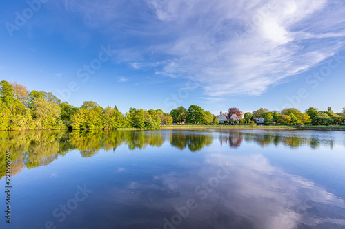 Reflections on the lake. Landscape at a lake
