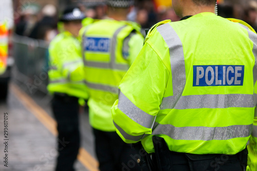 British police crowd control at a UK event