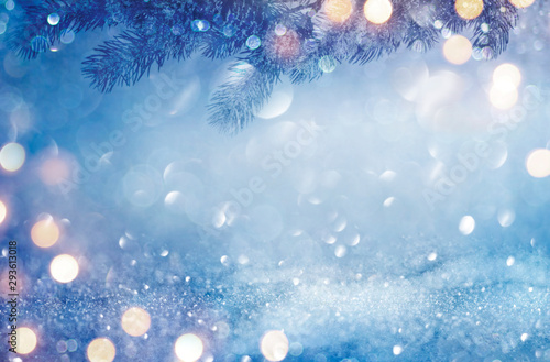 Christmas and New Year abstract winter holidays background concept