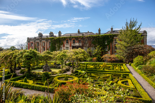 The garden of Bantry House, Ancient Mansion in Co. Cork, Ireland