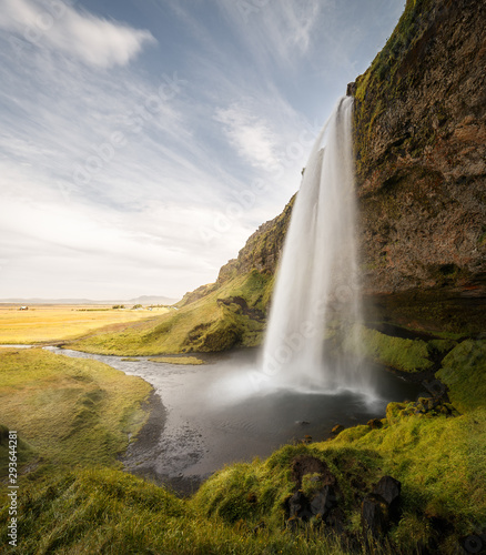  Seljalandsfoss Waterfall on a Sunny Day in Iceland