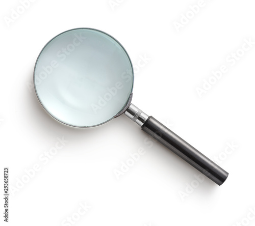 Magnifying glass isolated on white background