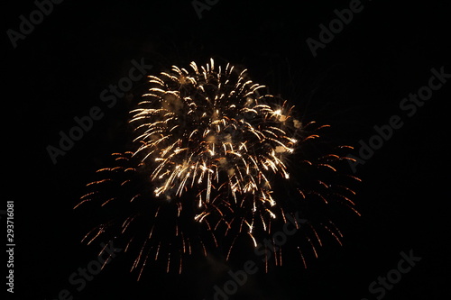 Abstract colored firework background,Fireworks light up the sky