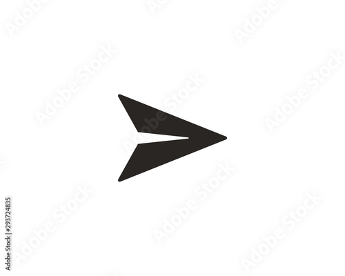 Send message icon symbol vector