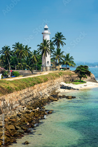 Galle lighthouse at Galle Fort, Galle, Southern Province, Sri Lanka