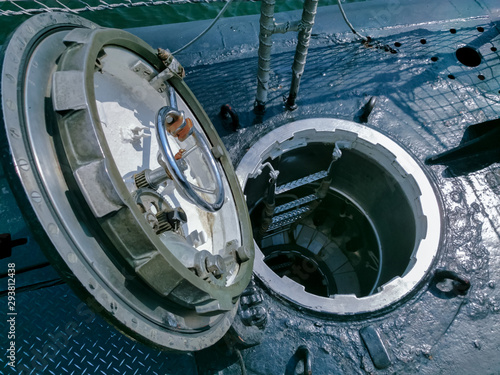 submarine hatch door opened