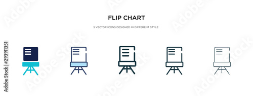 flip chart icon in different style vector illustration. two colored and black flip chart vector icons designed in filled, outline, line and stroke style can be used for web, mobile, ui