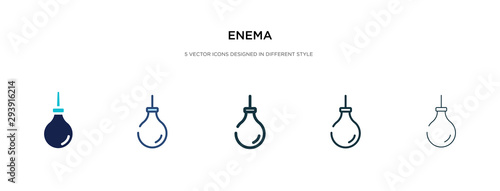 enema icon in different style vector illustration. two colored and black enema vector icons designed in filled, outline, line and stroke style can be used for web, mobile, ui