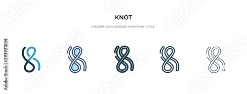 knot icon in different style vector illustration. two colored and black knot vector icons designed in filled, outline, line and stroke style can be used for web, mobile, ui