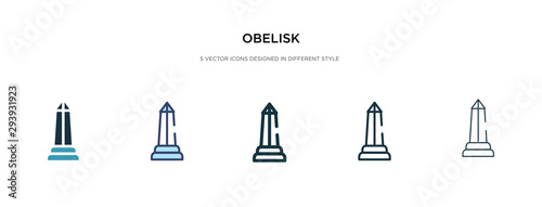 obelisk icon in different style vector illustration. two colored and black obelisk vector icons designed in filled, outline, line and stroke style can be used for web, mobile, ui