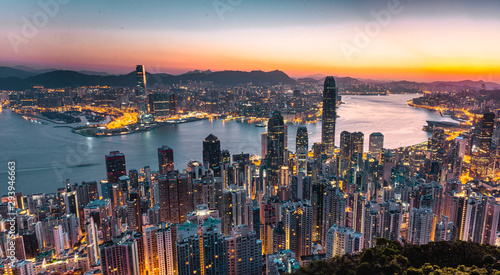 Hong Kong by sunrise