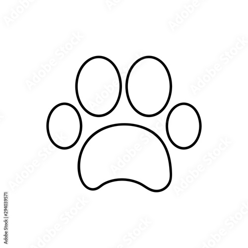 animal paw vector icon. Modern, simple flat vector illustration for web site or mobile app