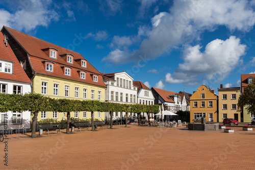 Der Marktplatz von Barth; Landkreis Vorpommern-Rügen; Deutschland