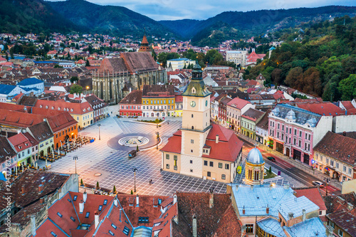 Brasov, Romania. Old town square.