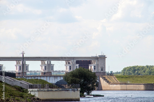 Uglich. Yaroslavl region. Uglich hydroelectric power station.