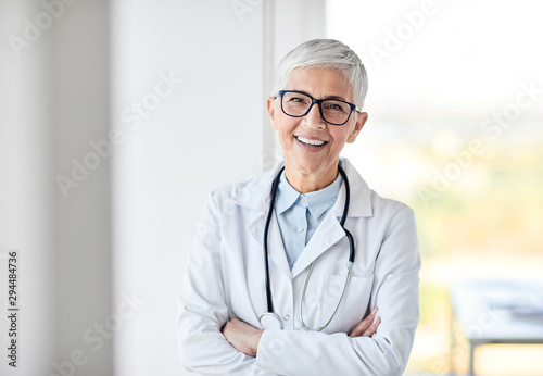 female senior doctor hospital medical clinic medicine health care