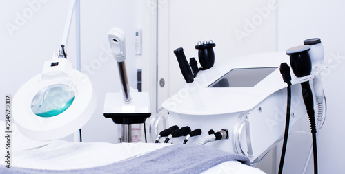 Cosmetological devices in beautician office
