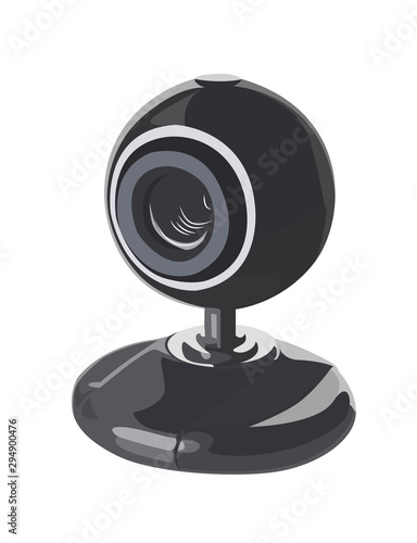 webcam realistic vector illustration isolated