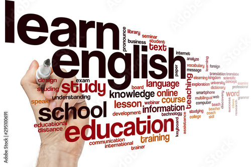 Learn english word cloud