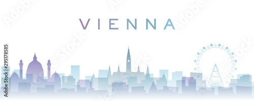 Vienna Transparent Layers Gradient Landmarks Skyline