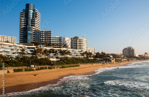Residential Buildings and Hotels line the Shoreline in Umhlanga Rocks